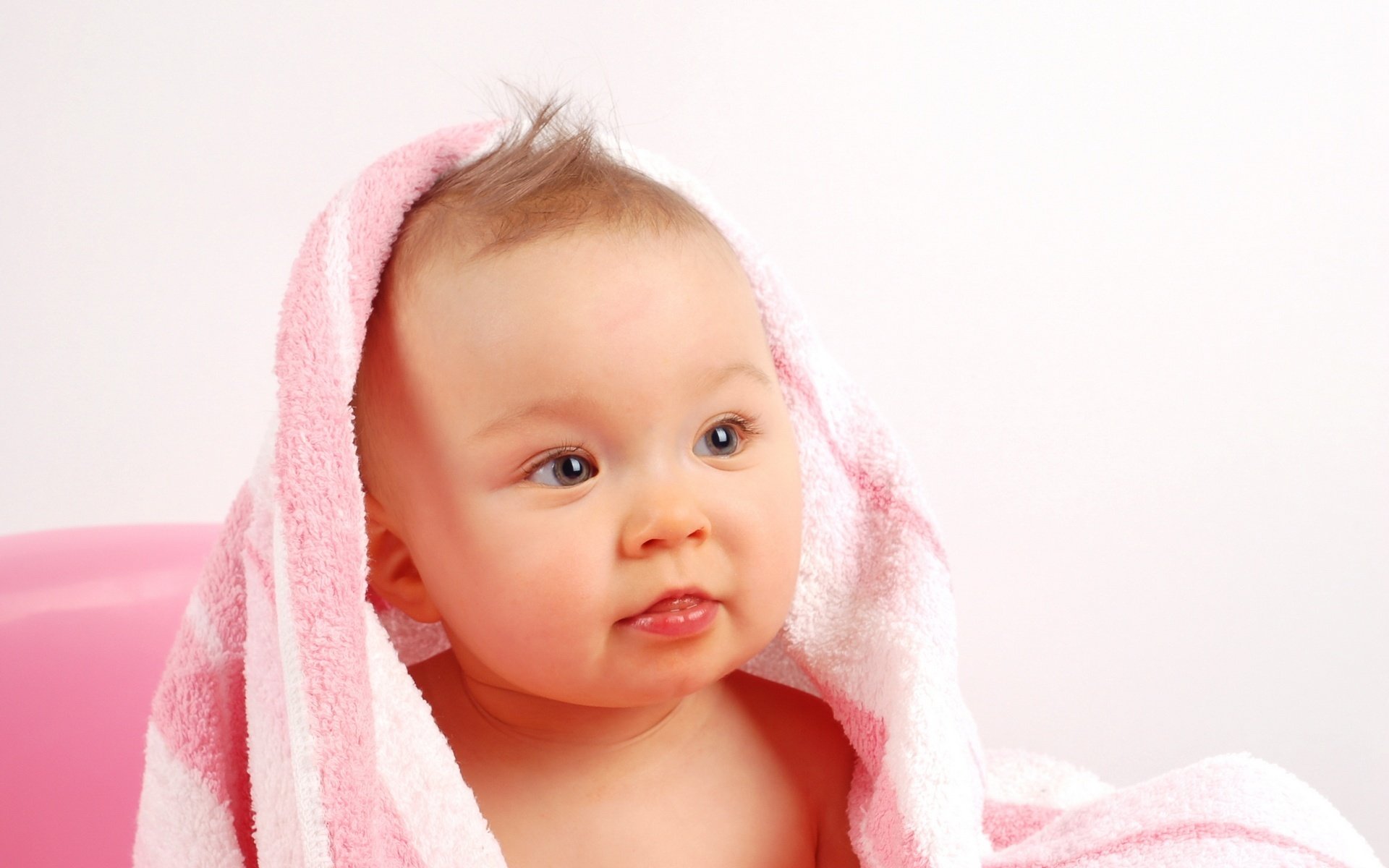 Baby in a towel baby portrait baby