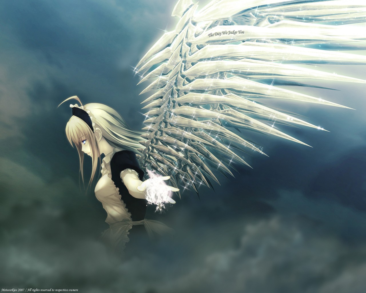 angel wings clouds