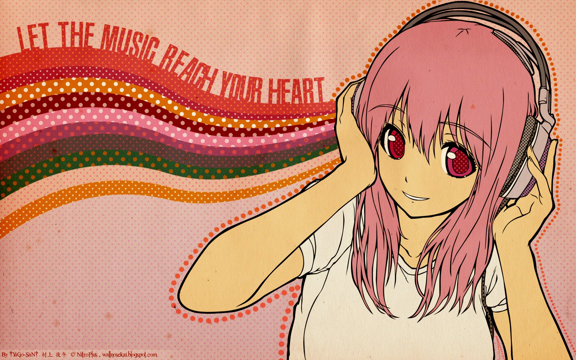 nitroplus girl music headphones