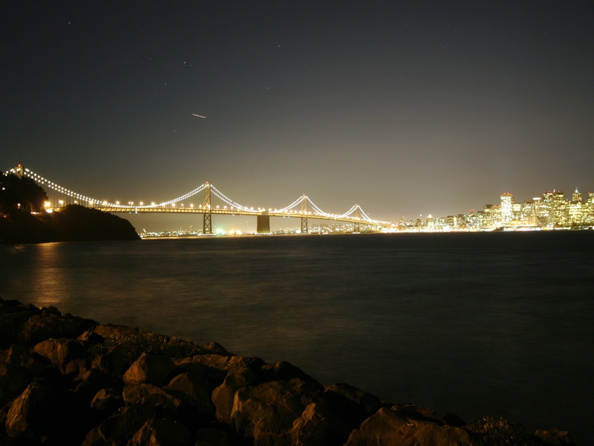 bridge night river
