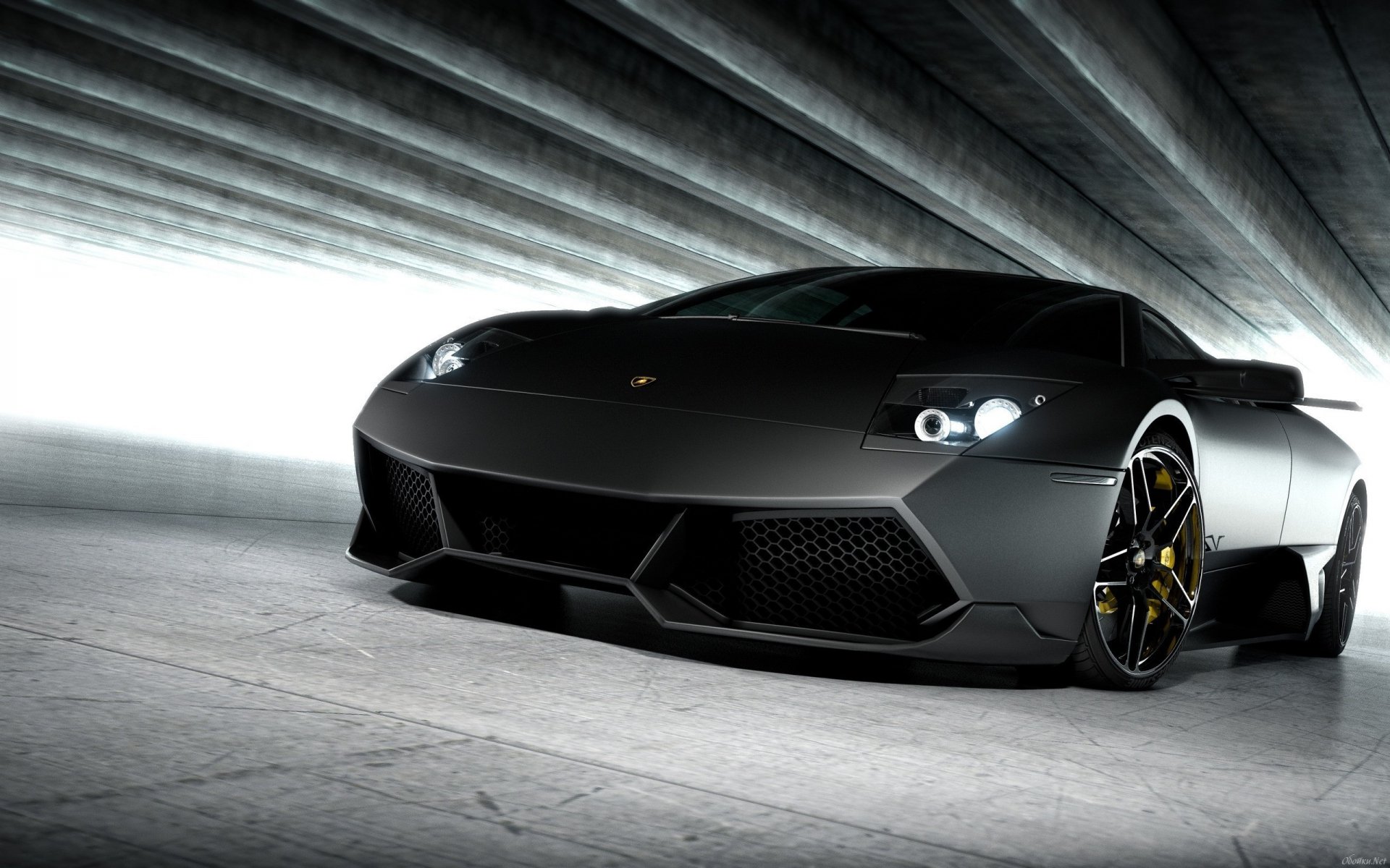 Black Lamborghini Murcialgo Sports Car