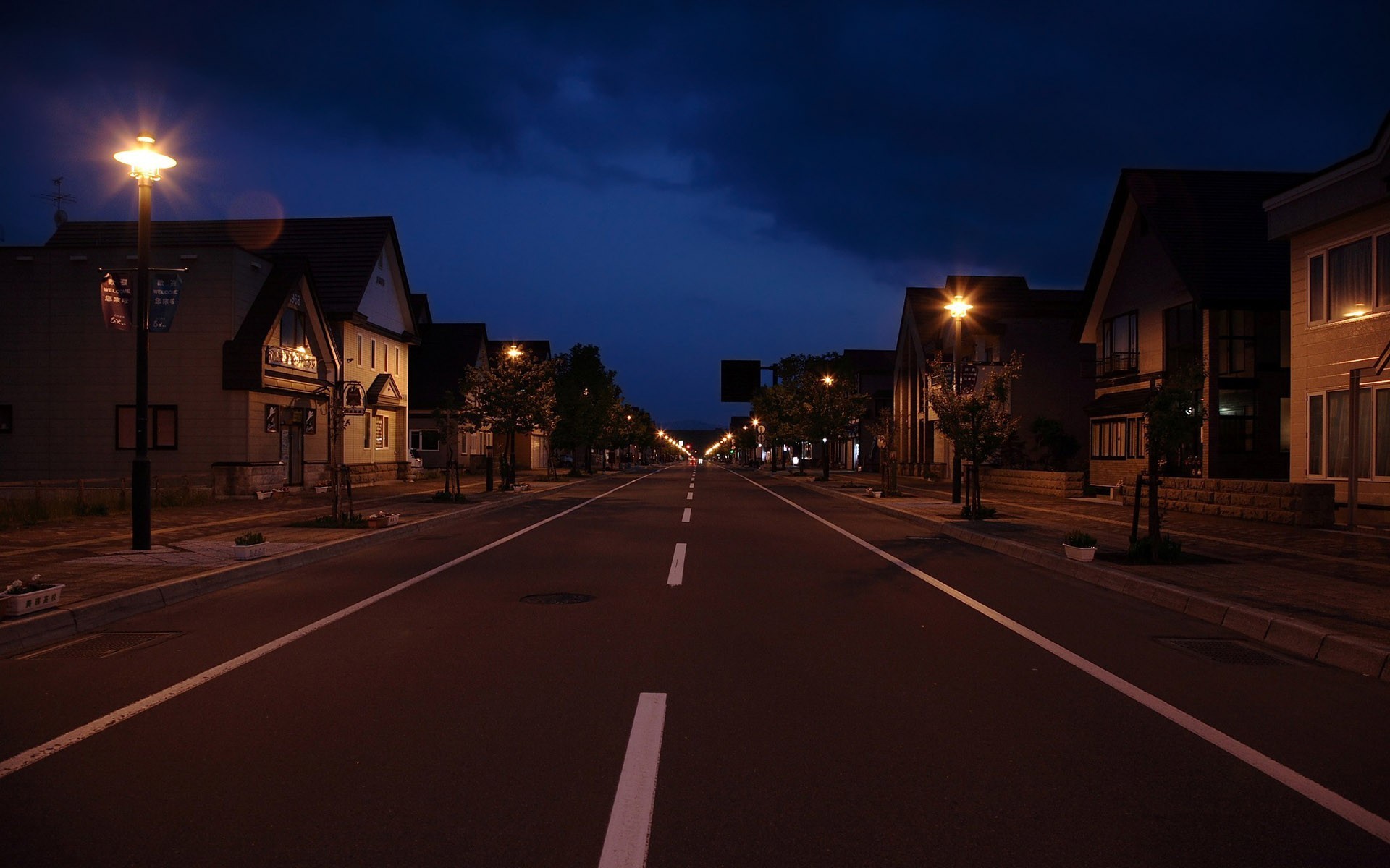 night street light