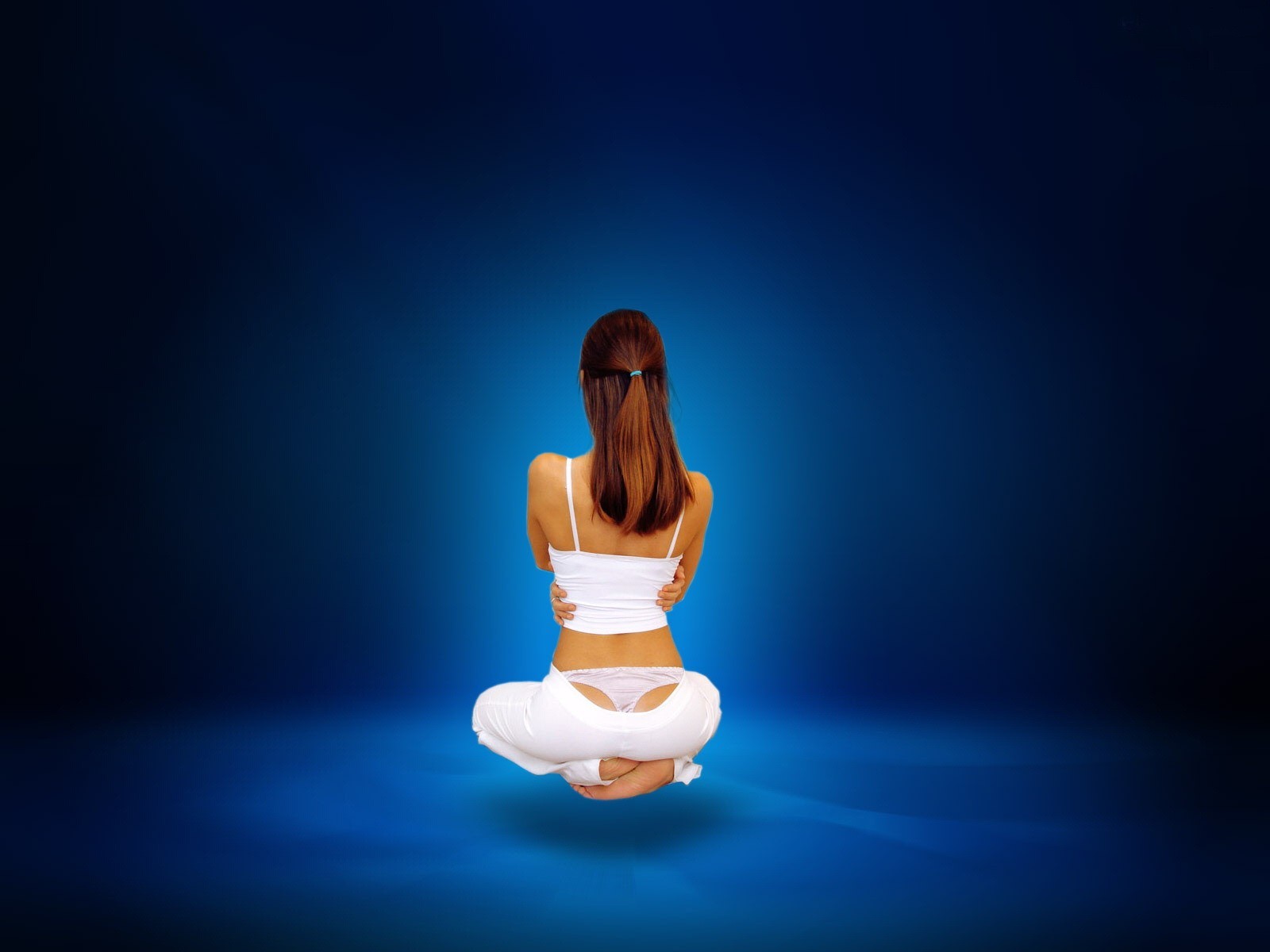 blue white meditation