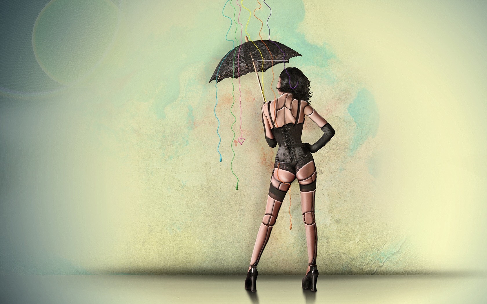 mannequin underwear umbrella