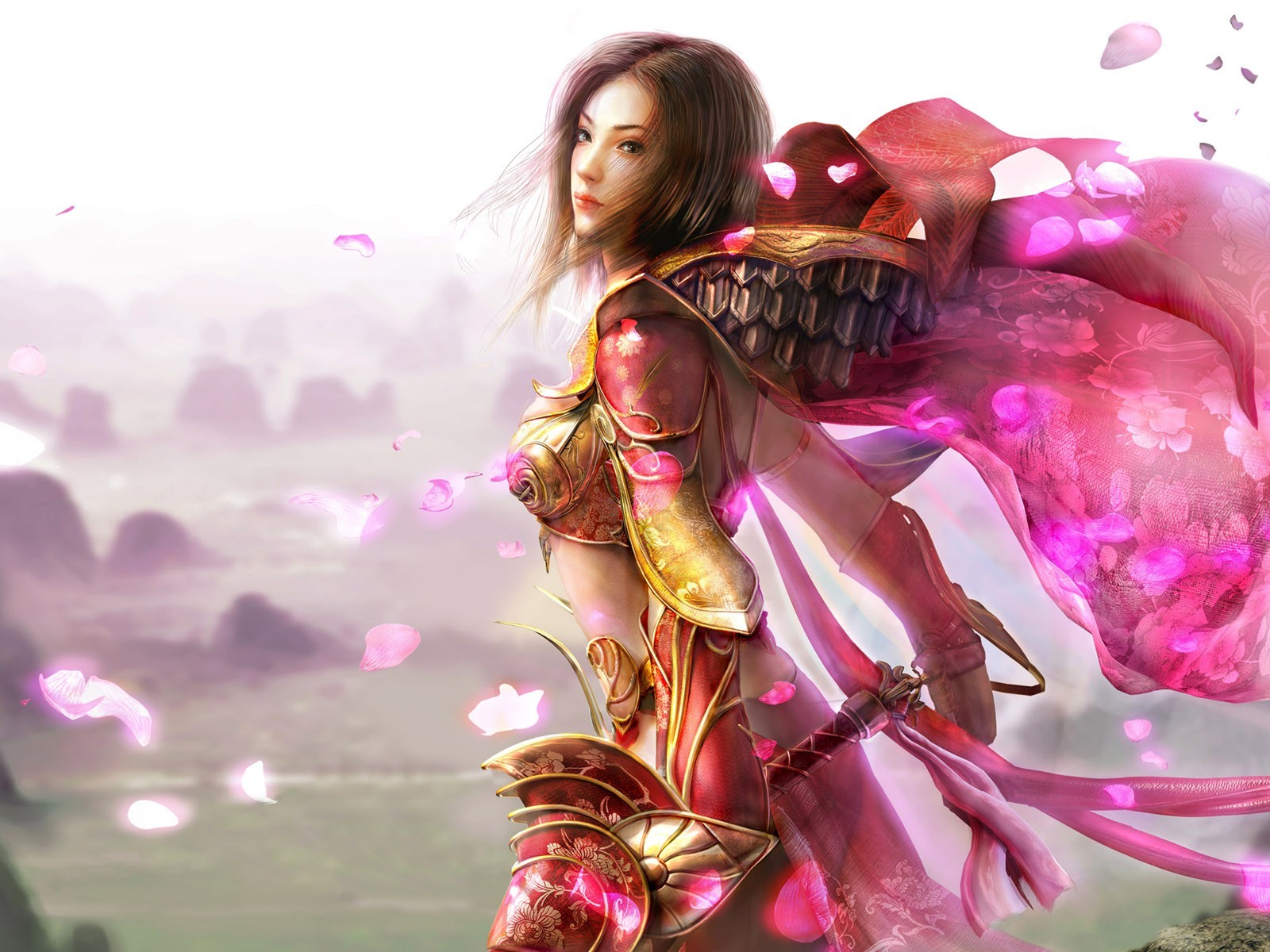 warrior pink petals