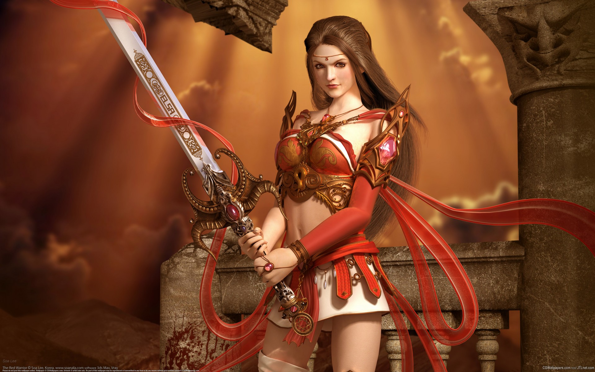 sword fantasy soa lee girl warrior