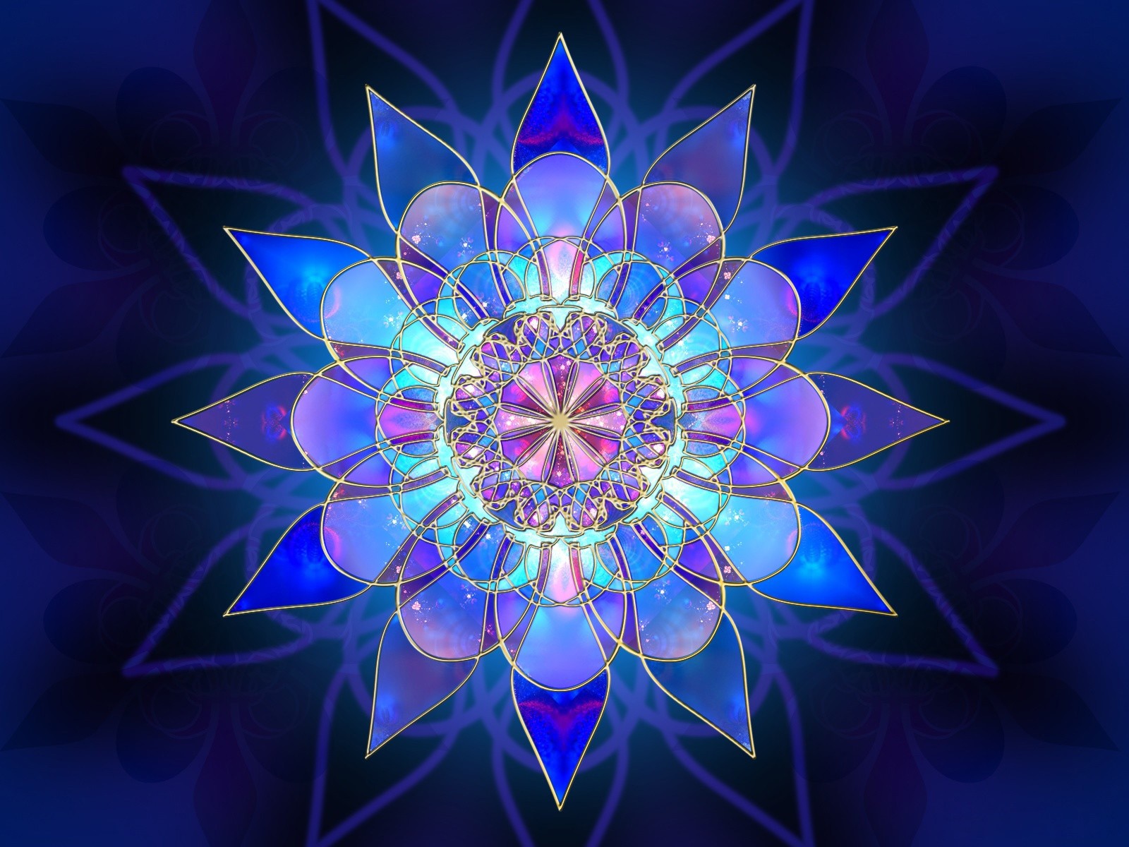 fractals flower pattern