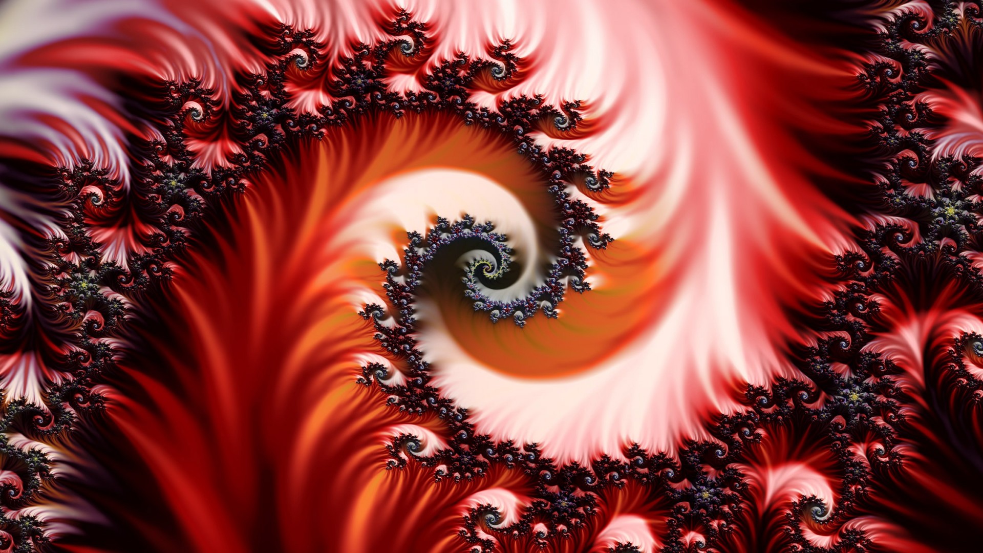 red fractal pattern