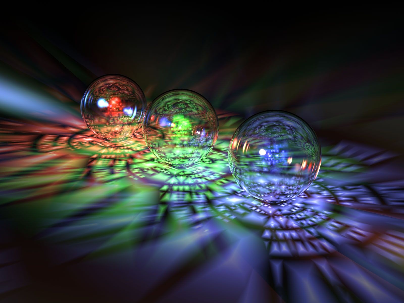balls glass spectrum