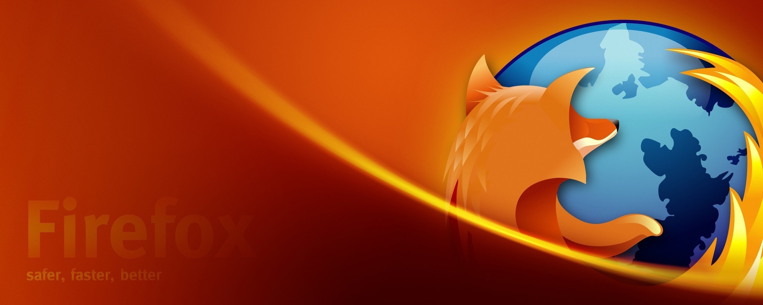 Mazilla firebox icon on an orange background