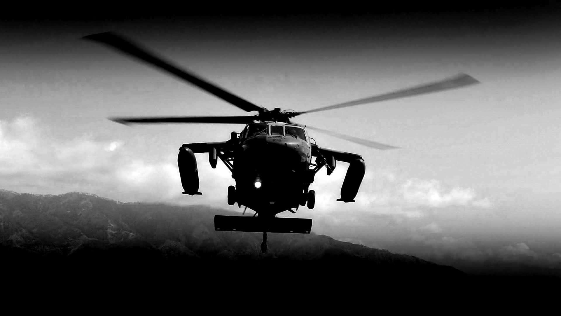 helicopters military equipment black and white
