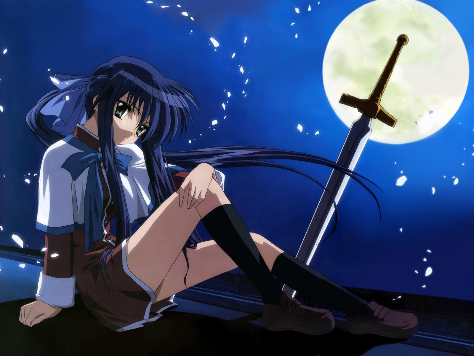 moon light sword girl anime