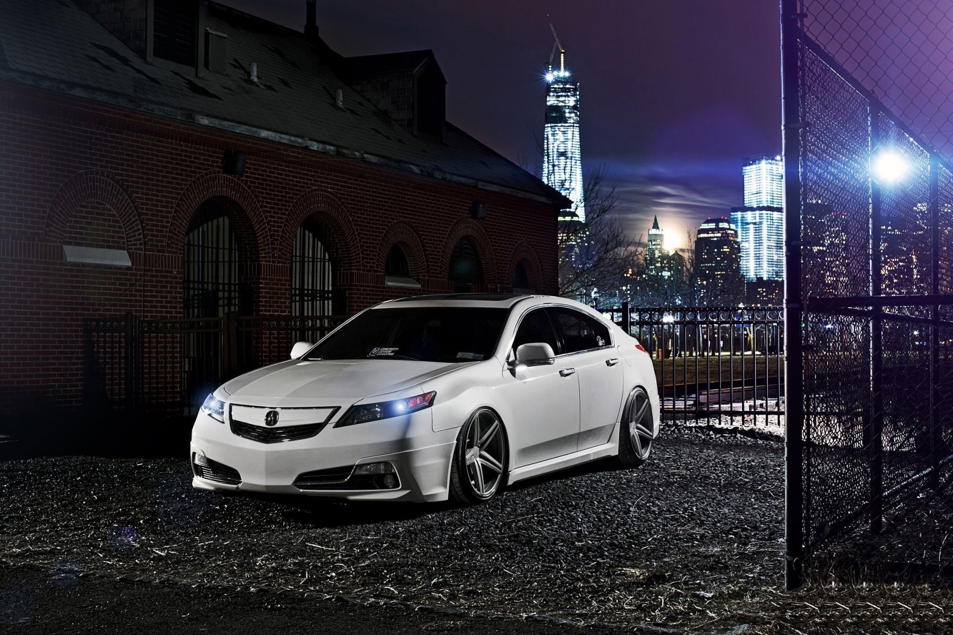 HD wallpaper honda accord acura tsx chord white tuning night town