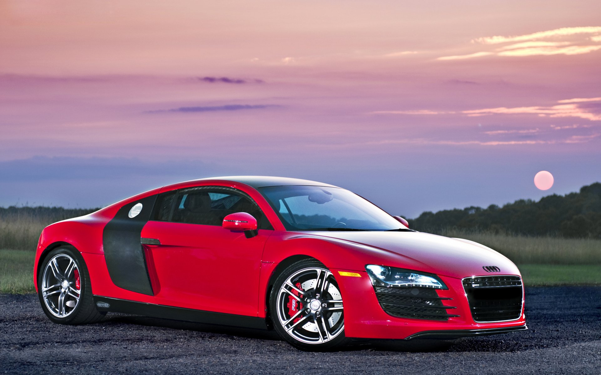 audi r8 supercar red