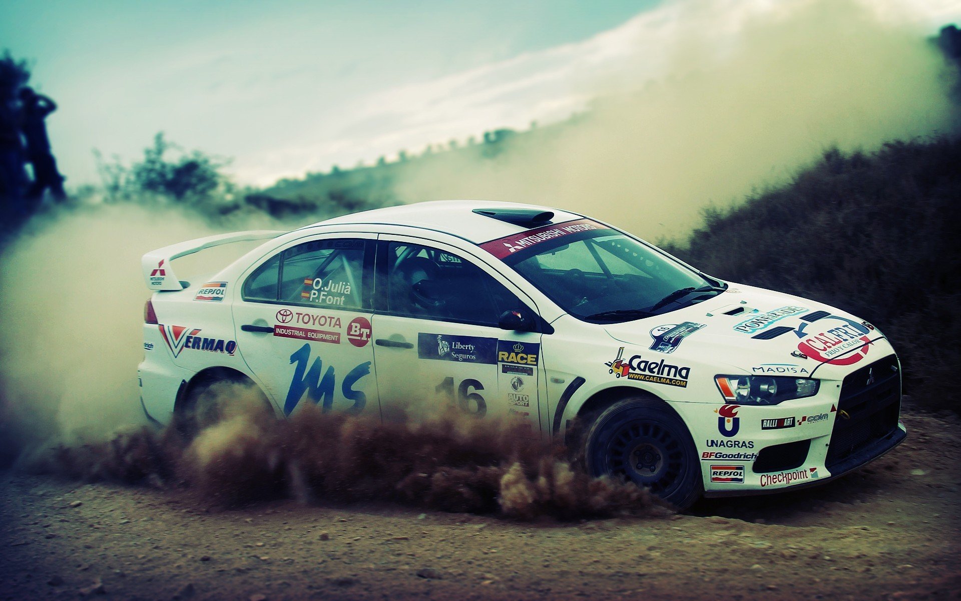 Dirt rally lancer