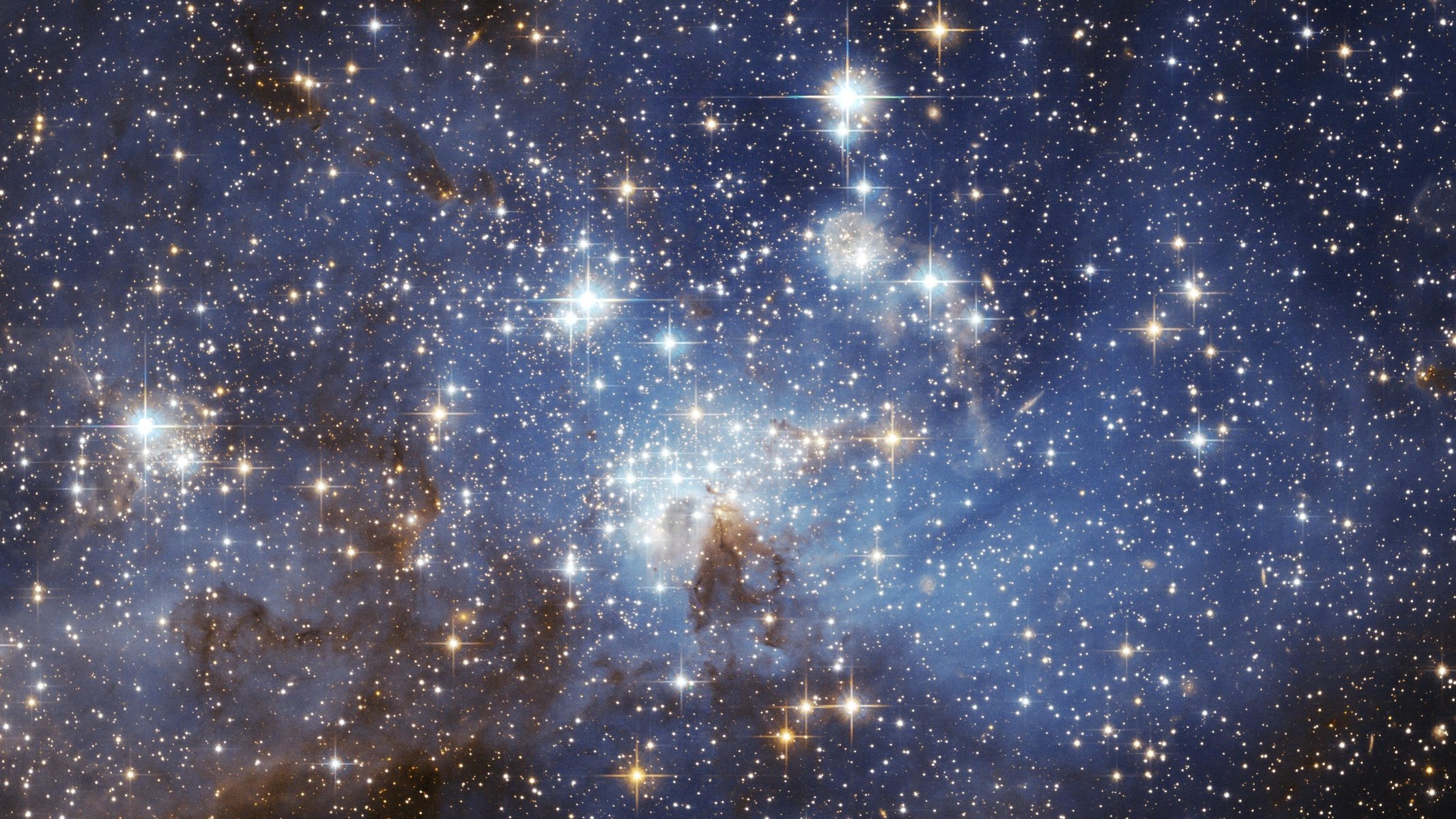 The beauty of the stars shining in space