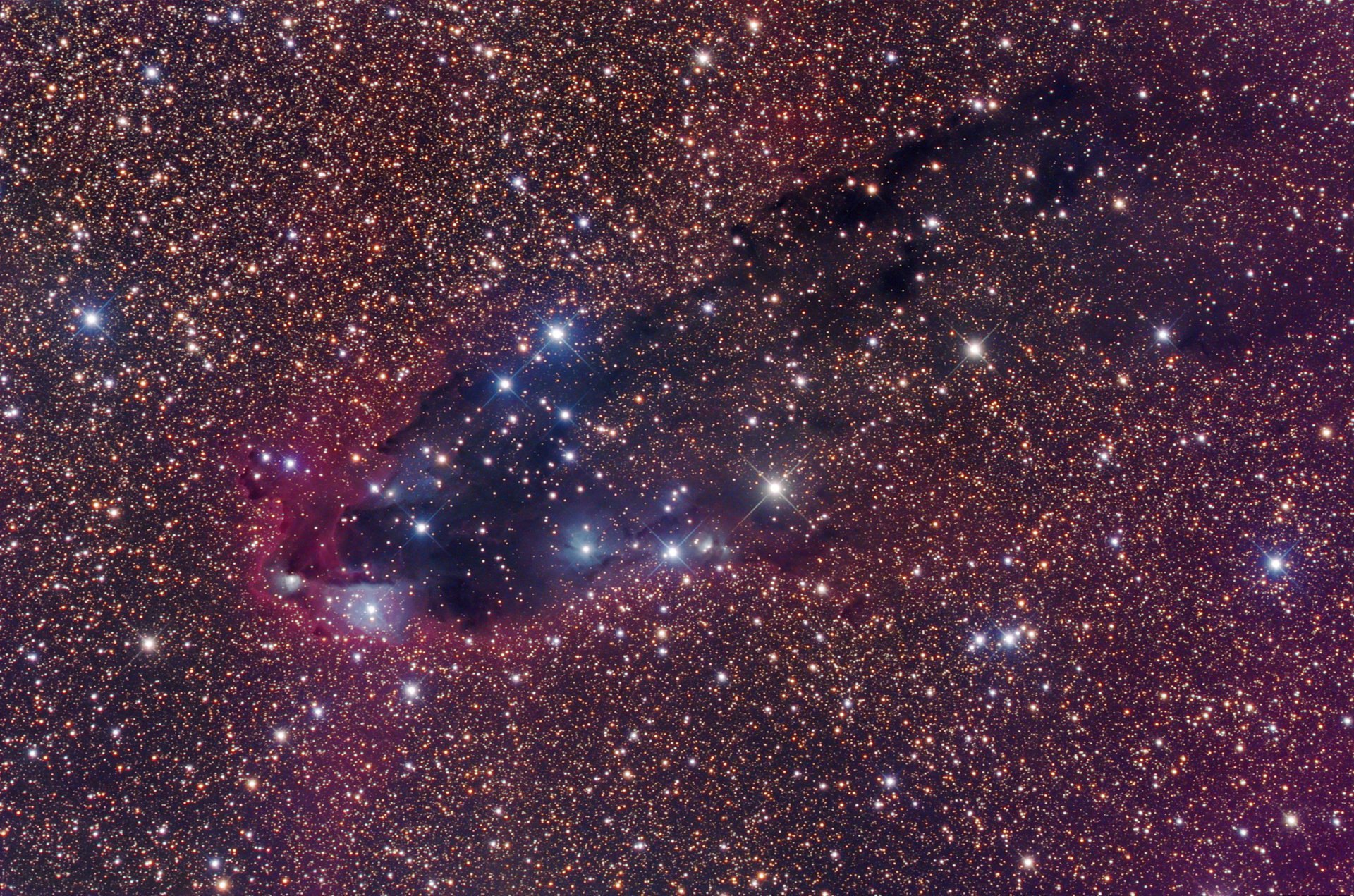 The Dark nebula of outer space