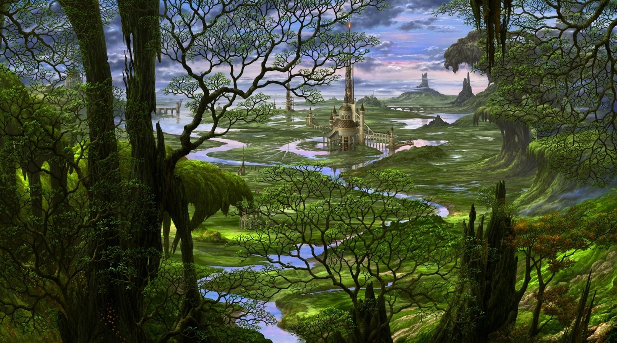 A lost castle among impassable swamps