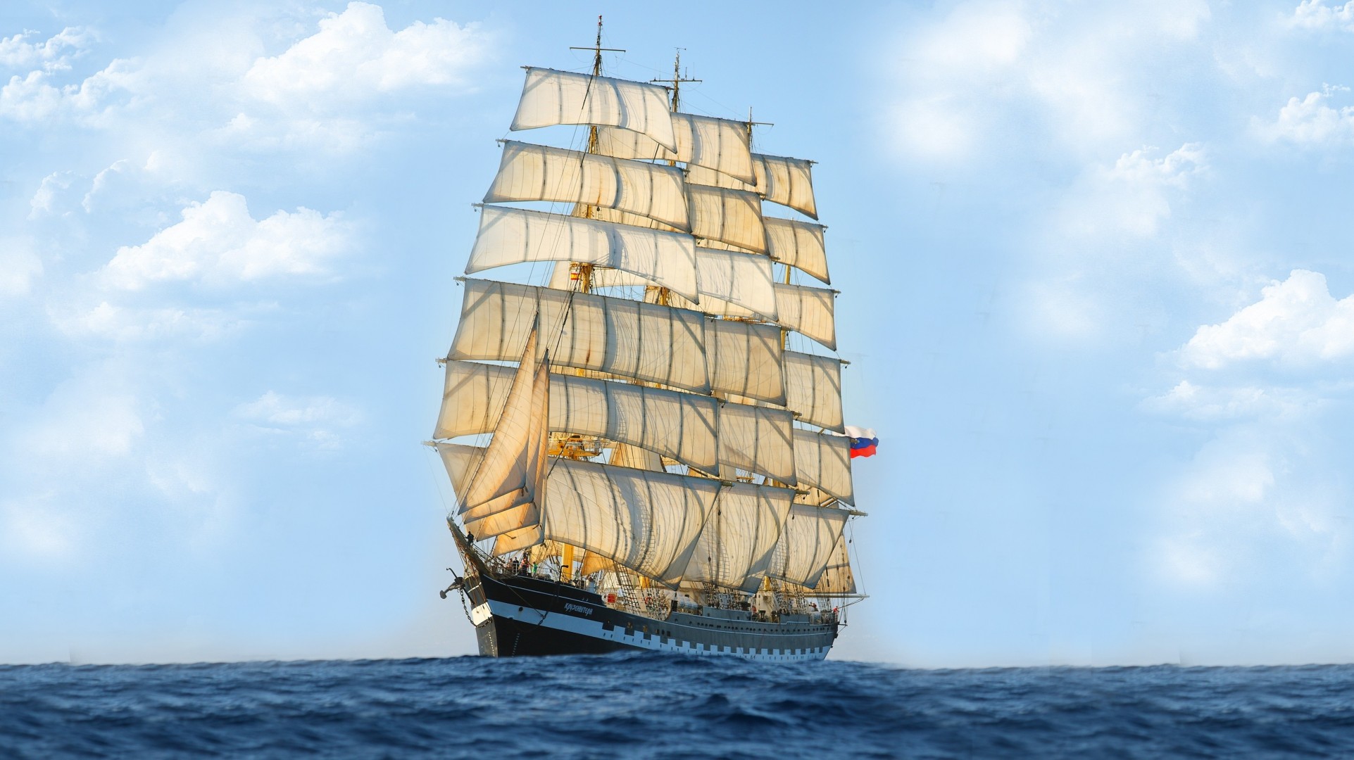 kruzenshtern sailing boat bark