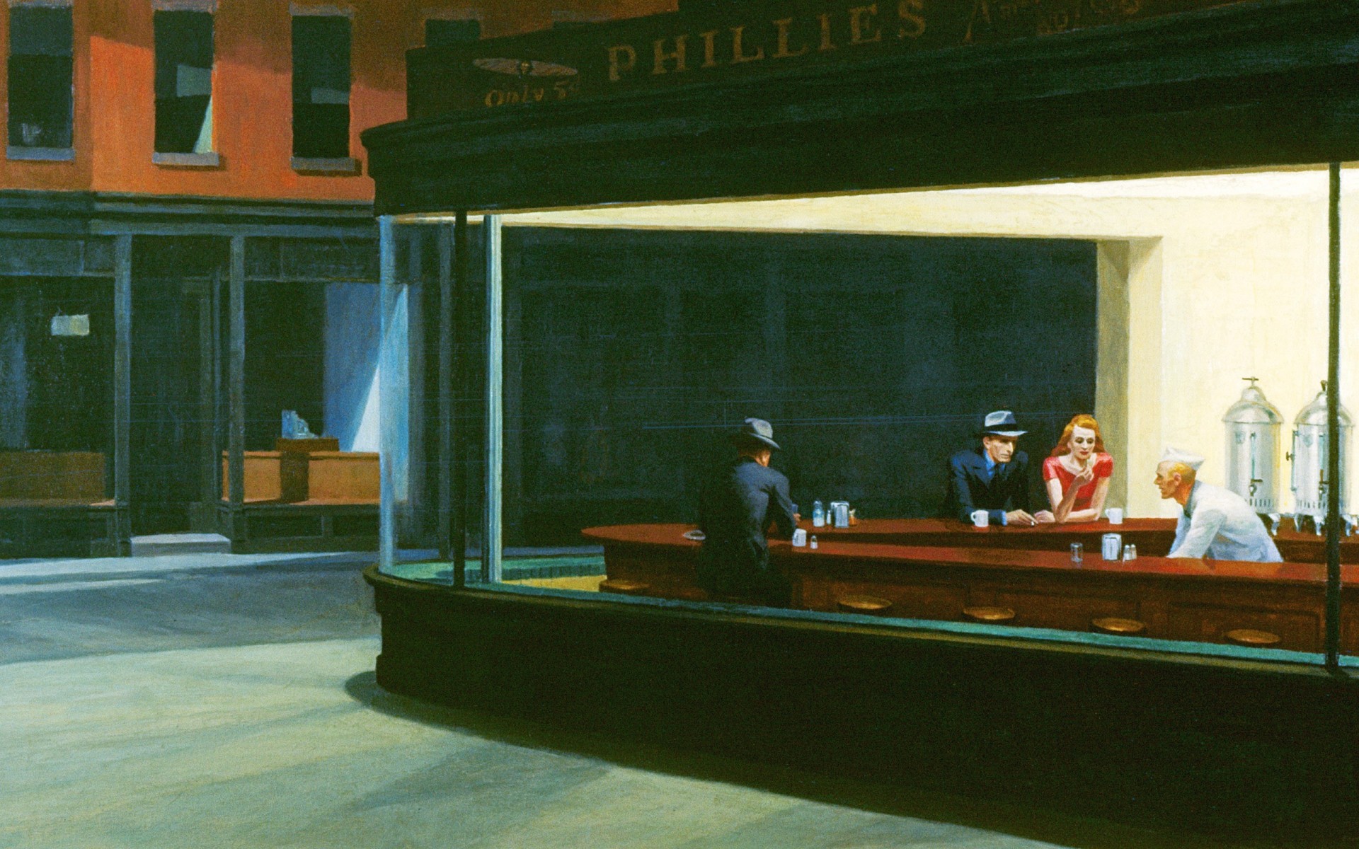 HD   Night Owls Edward Hopper Nighthawks Cafe Picture   289129197295287 