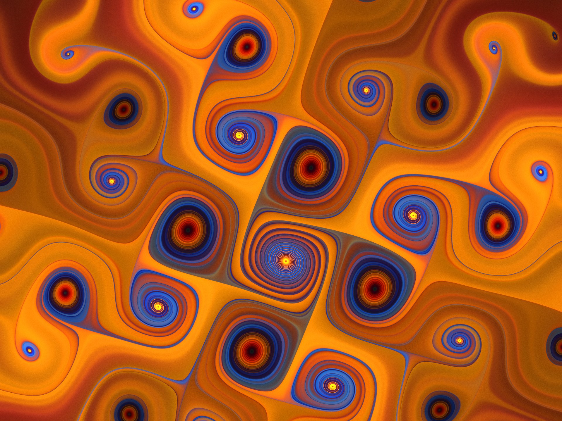 flowers pattern spiral line wallpaper