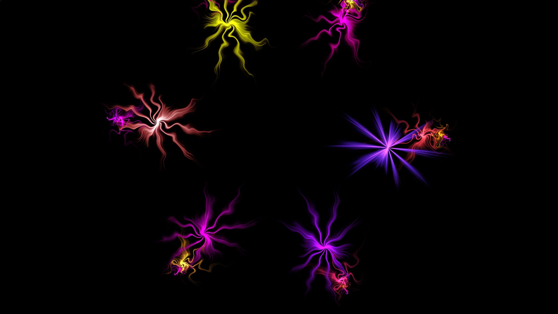 light flowers pattern fractal symmetry
