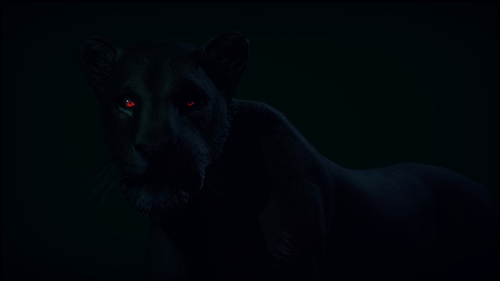 HD wallpaper animals predator panther red eyes view black