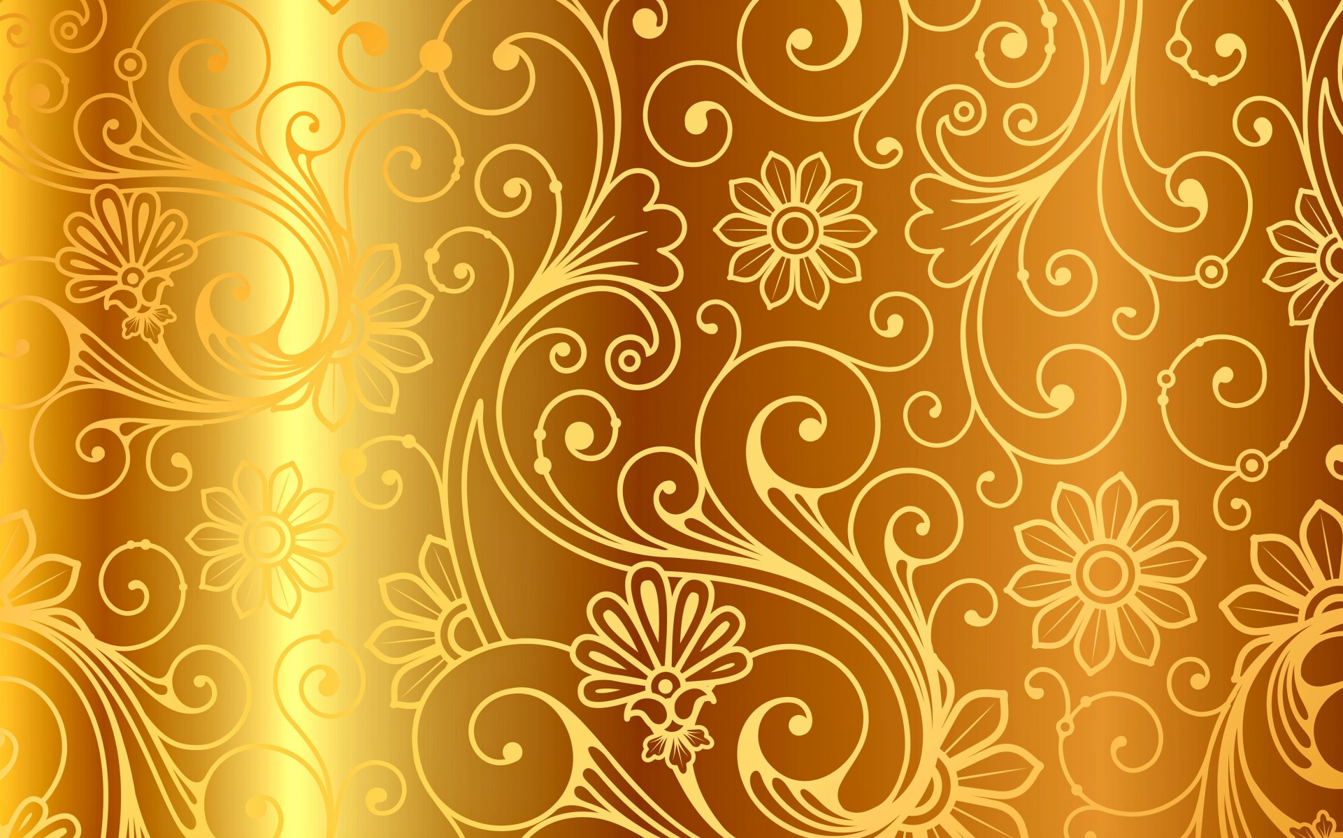 Free Wallpapers golden pattern vintage gradient vector background gold