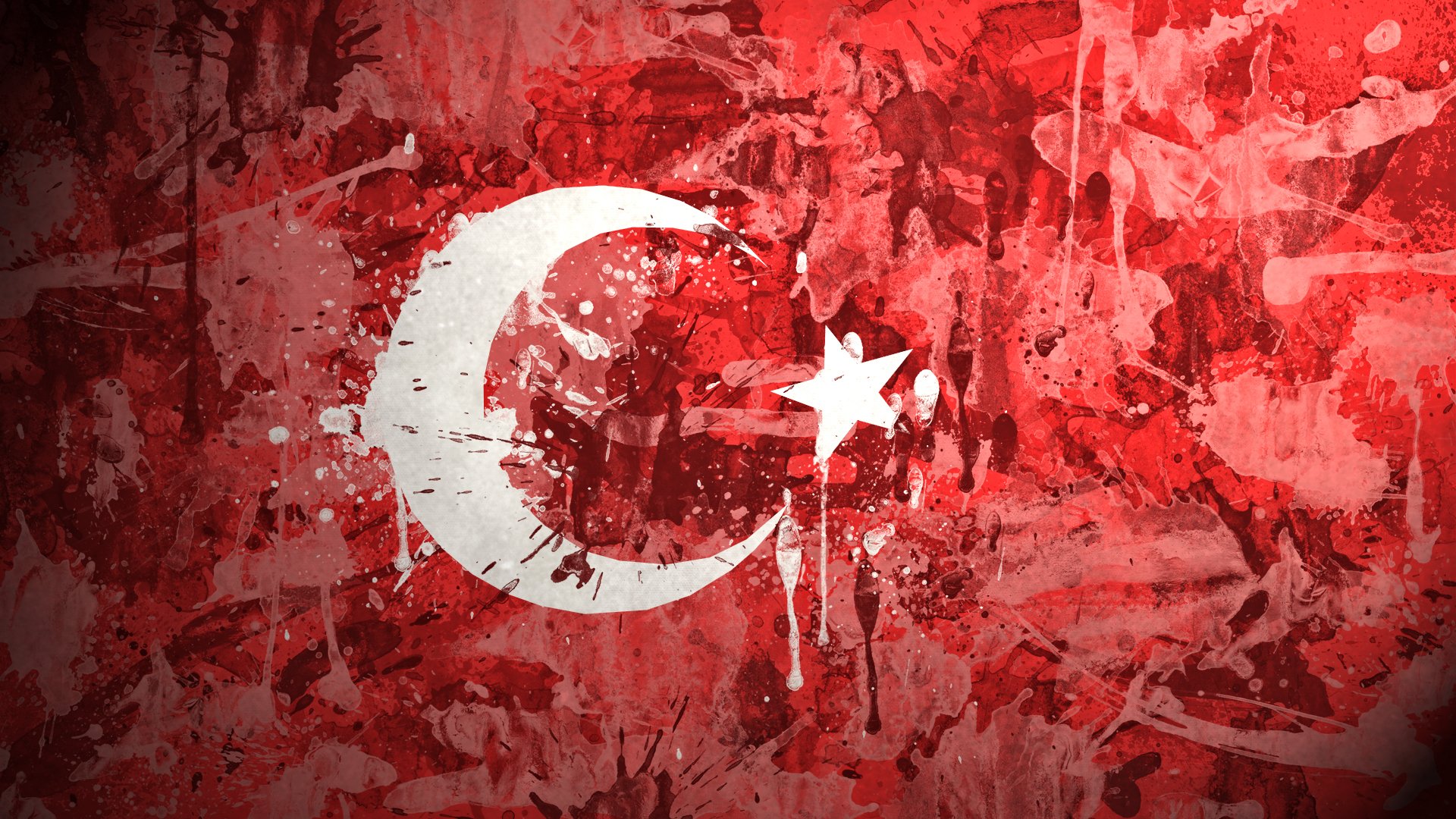 turkey the republic of turkey türkiye cumhuriyeti flag paint