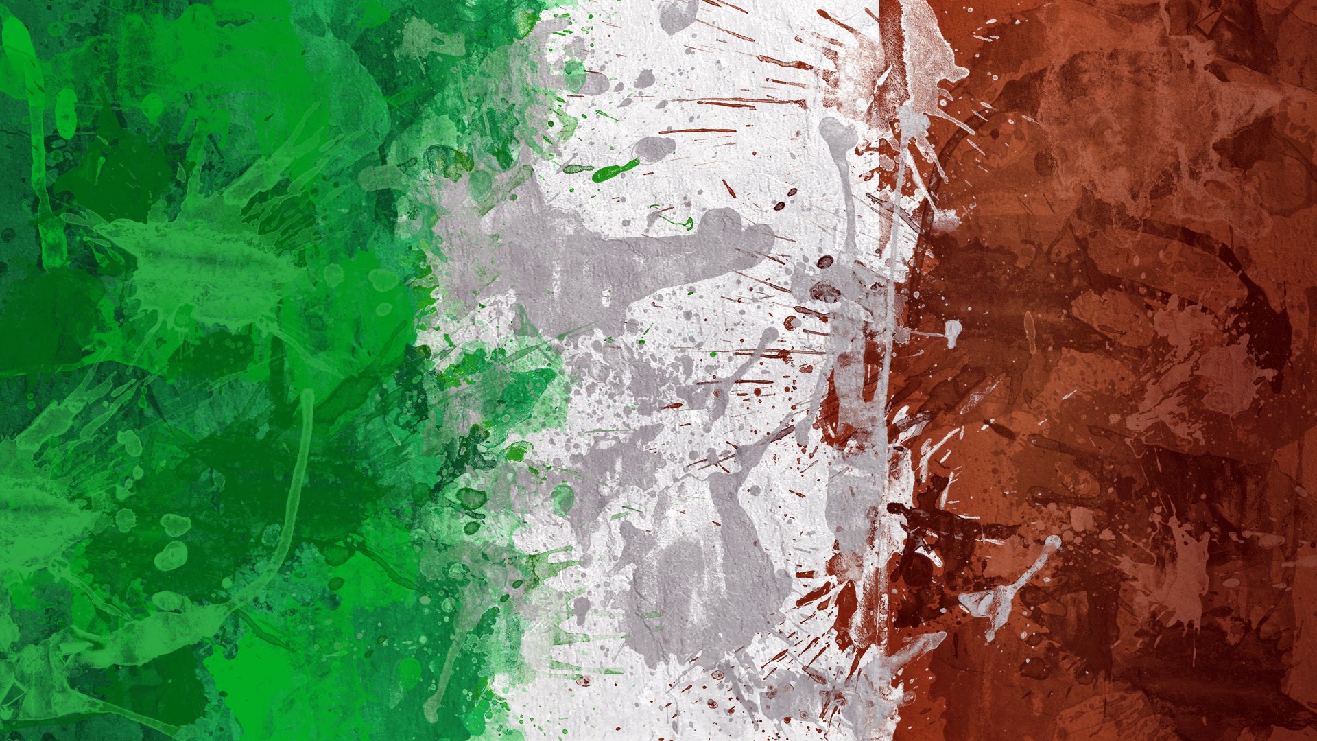 italy flag paint