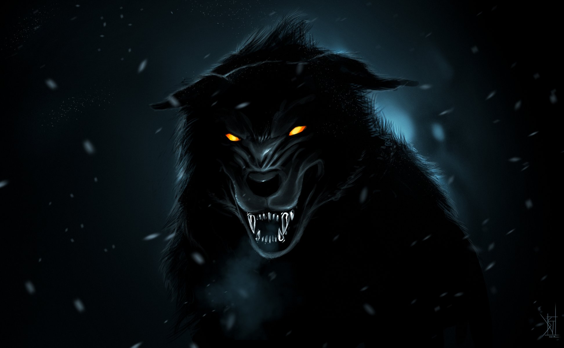 black wolf by therisingsoul art predator grin fangs