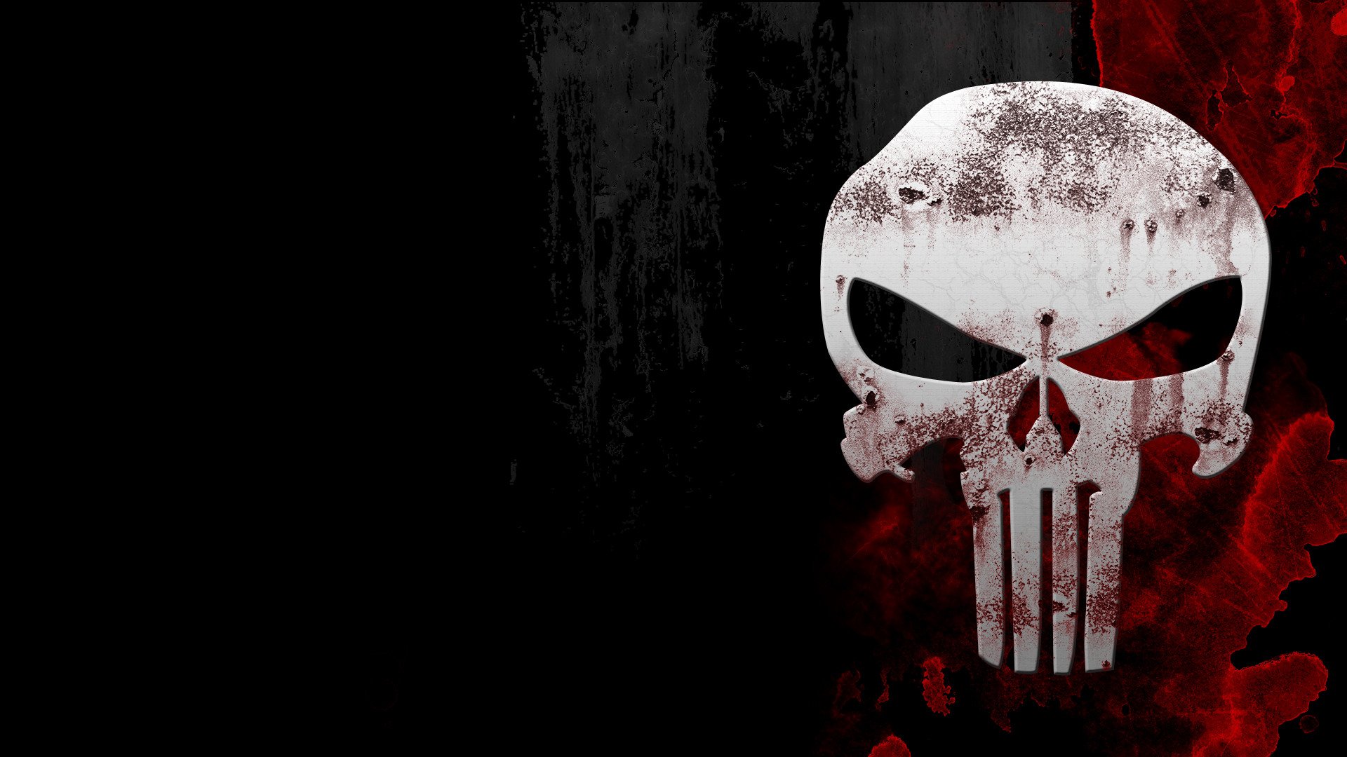 Free Wallpapers The Punisher Skull Blood Background