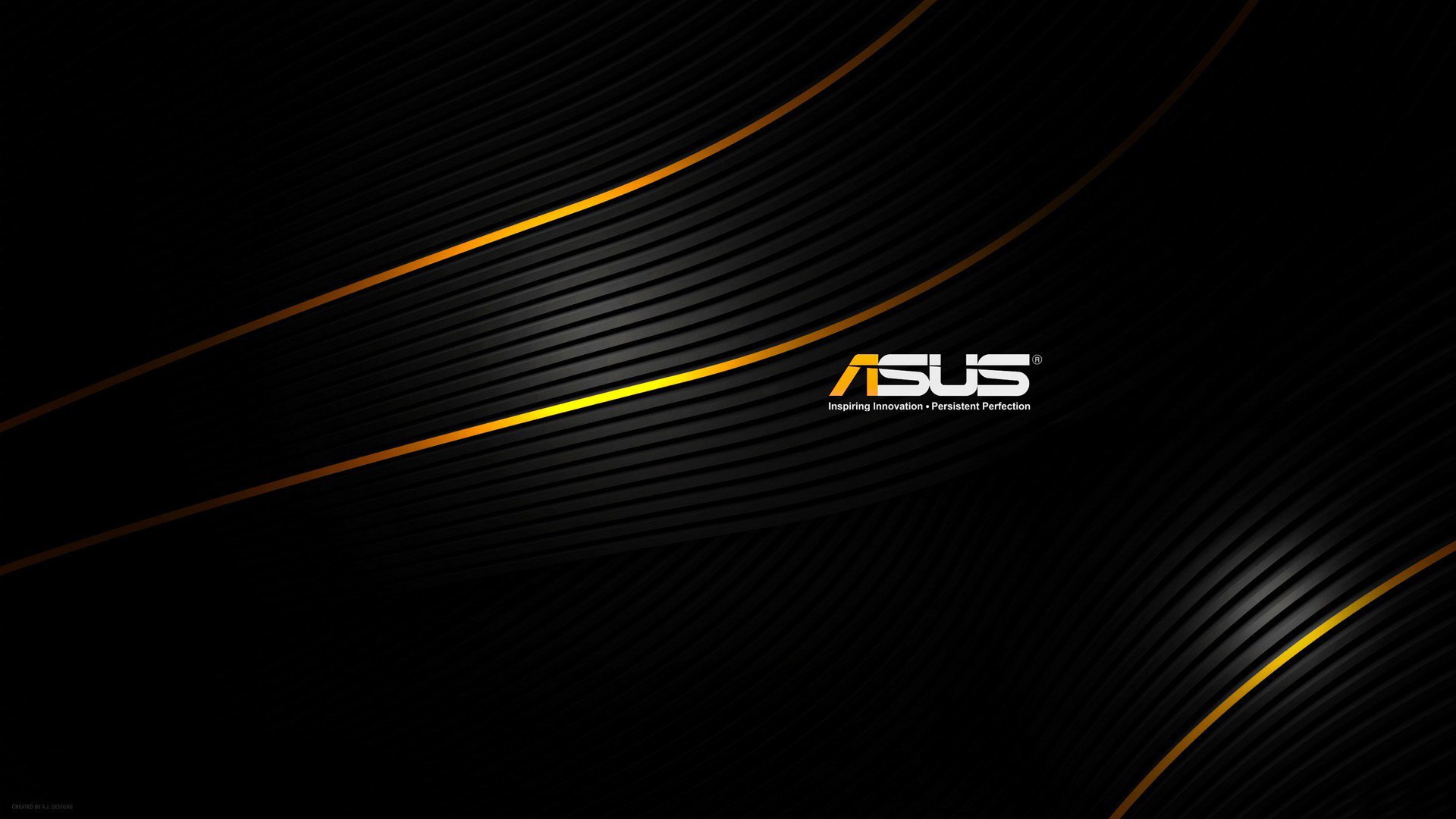 ASUS logo on a black background