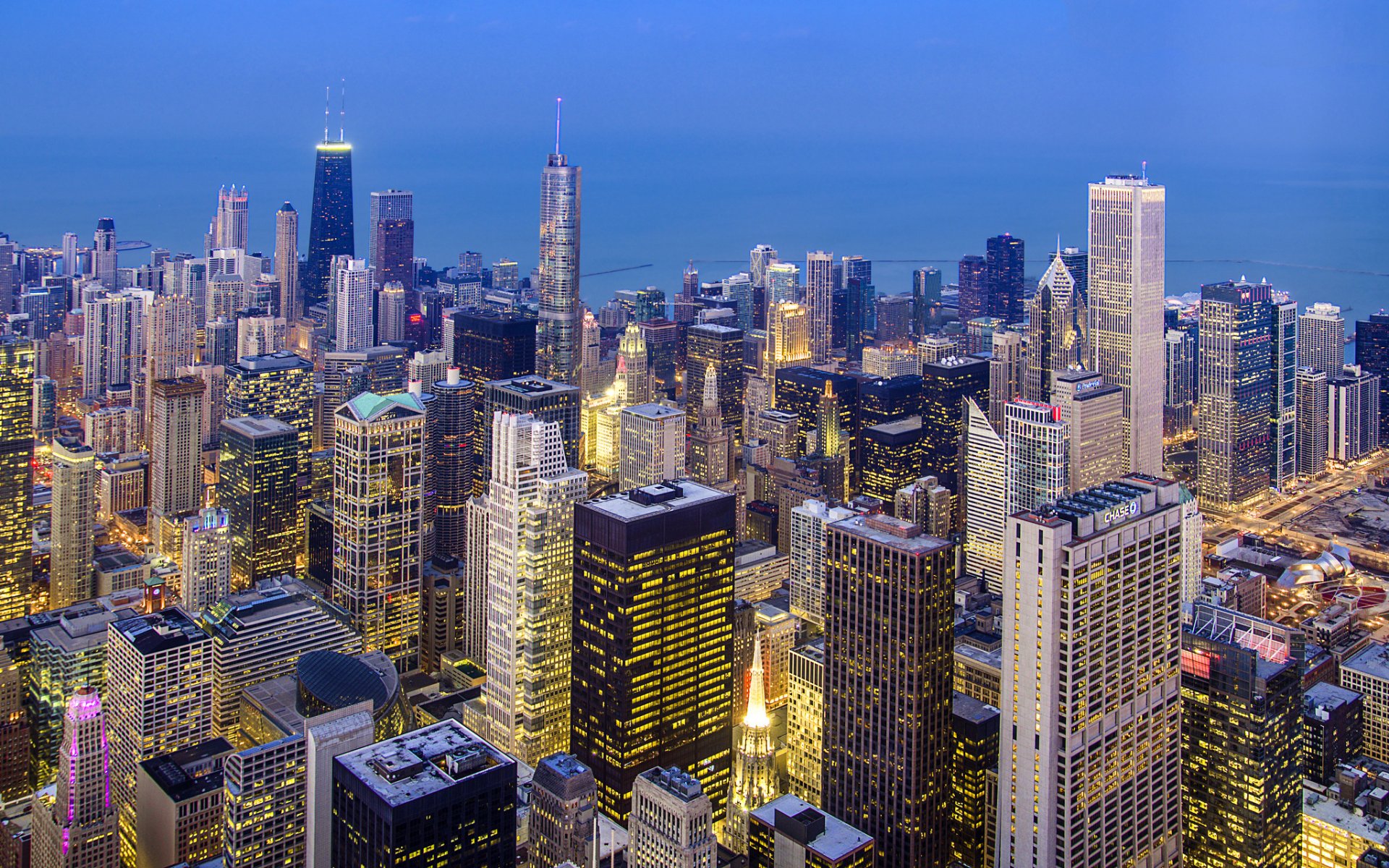 HD wallpaper chicago loop illinois usa chicago united states town night ...