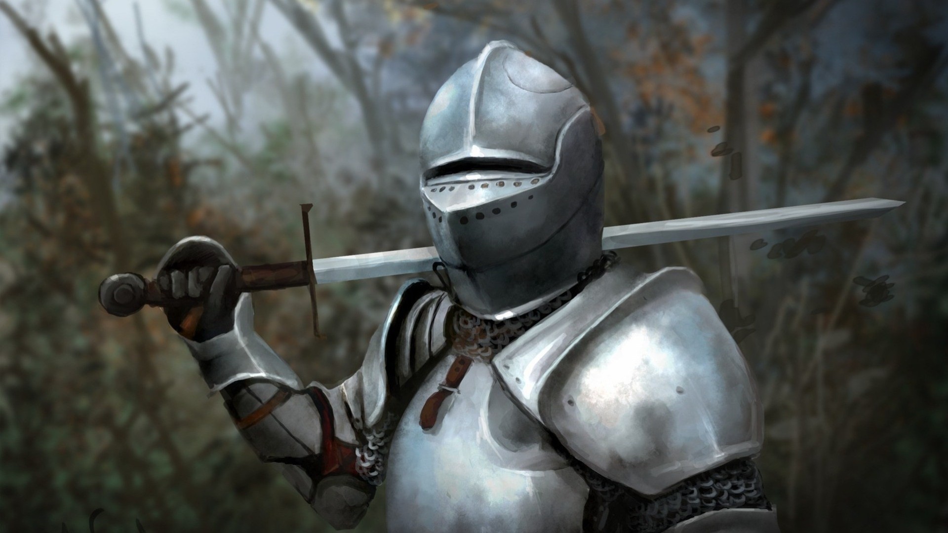 HD wallpaper helmet middle ages armour sword warrior knight