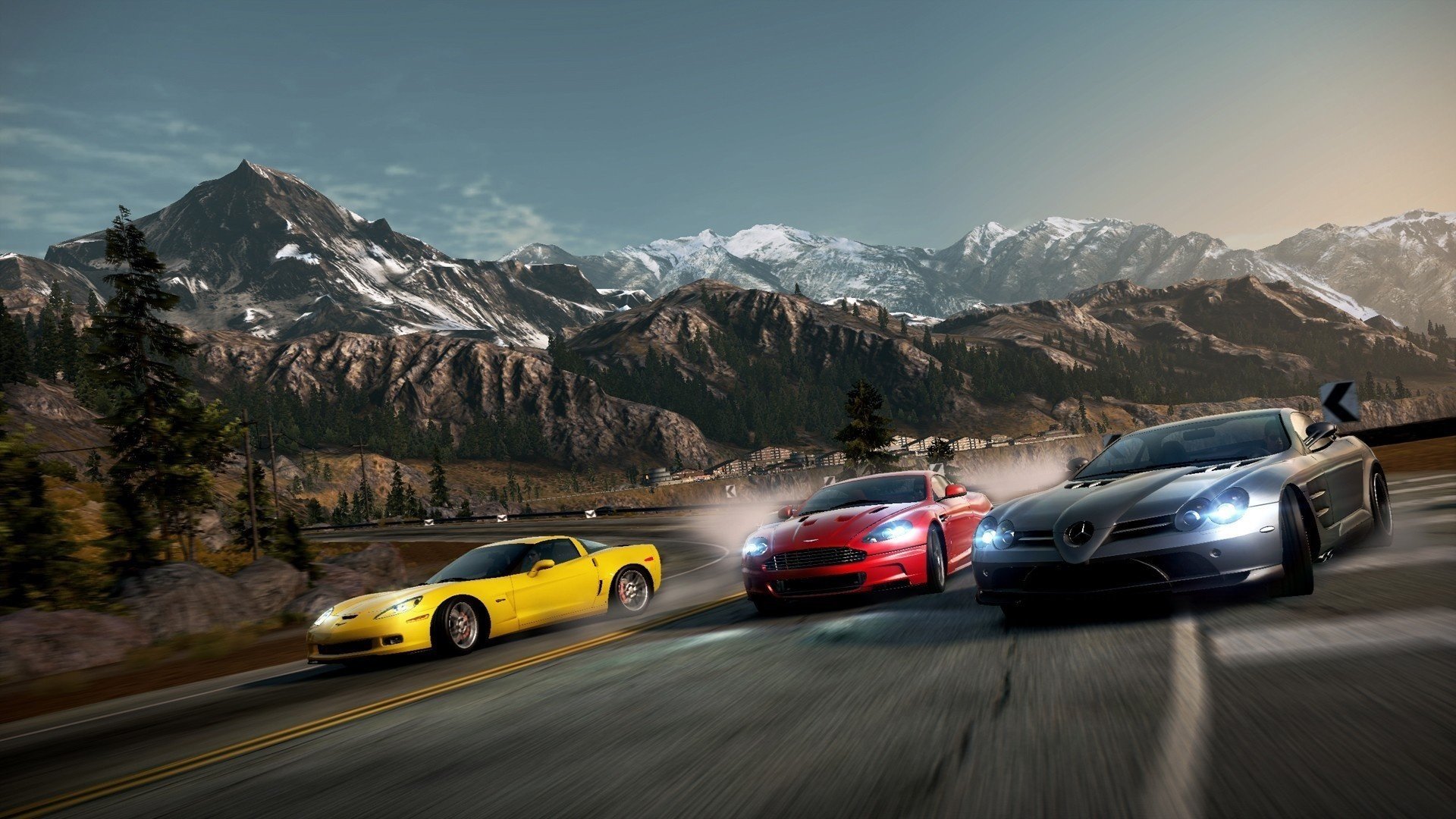 Need for speed, a race on a cool supercars