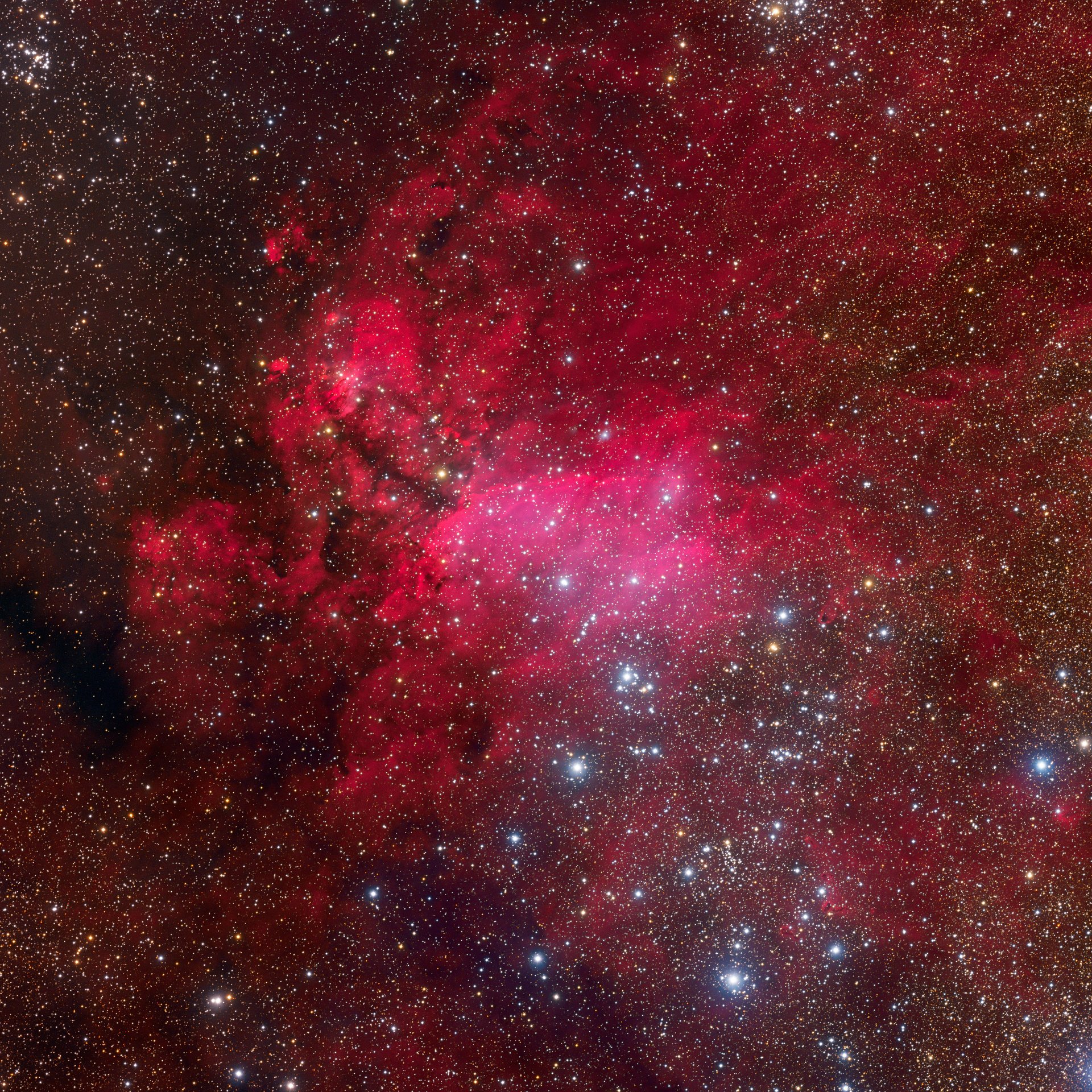 Nebula constellation of Scorpio cosmos