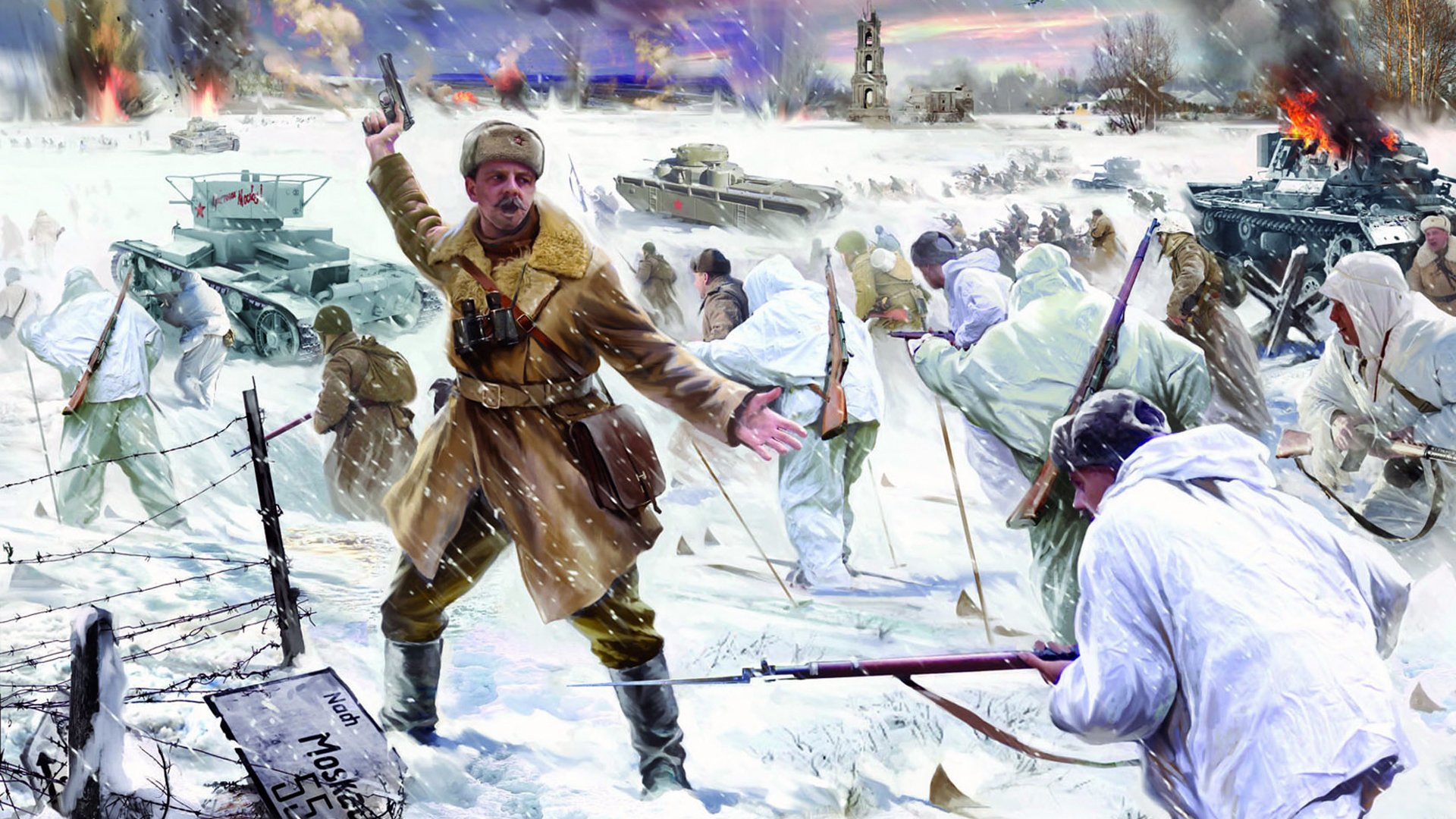 HD wallpaper battle for moscow battle of moscow the battle of moscow