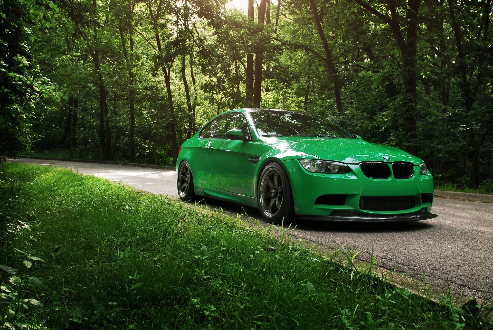 Photo of a car in green shades