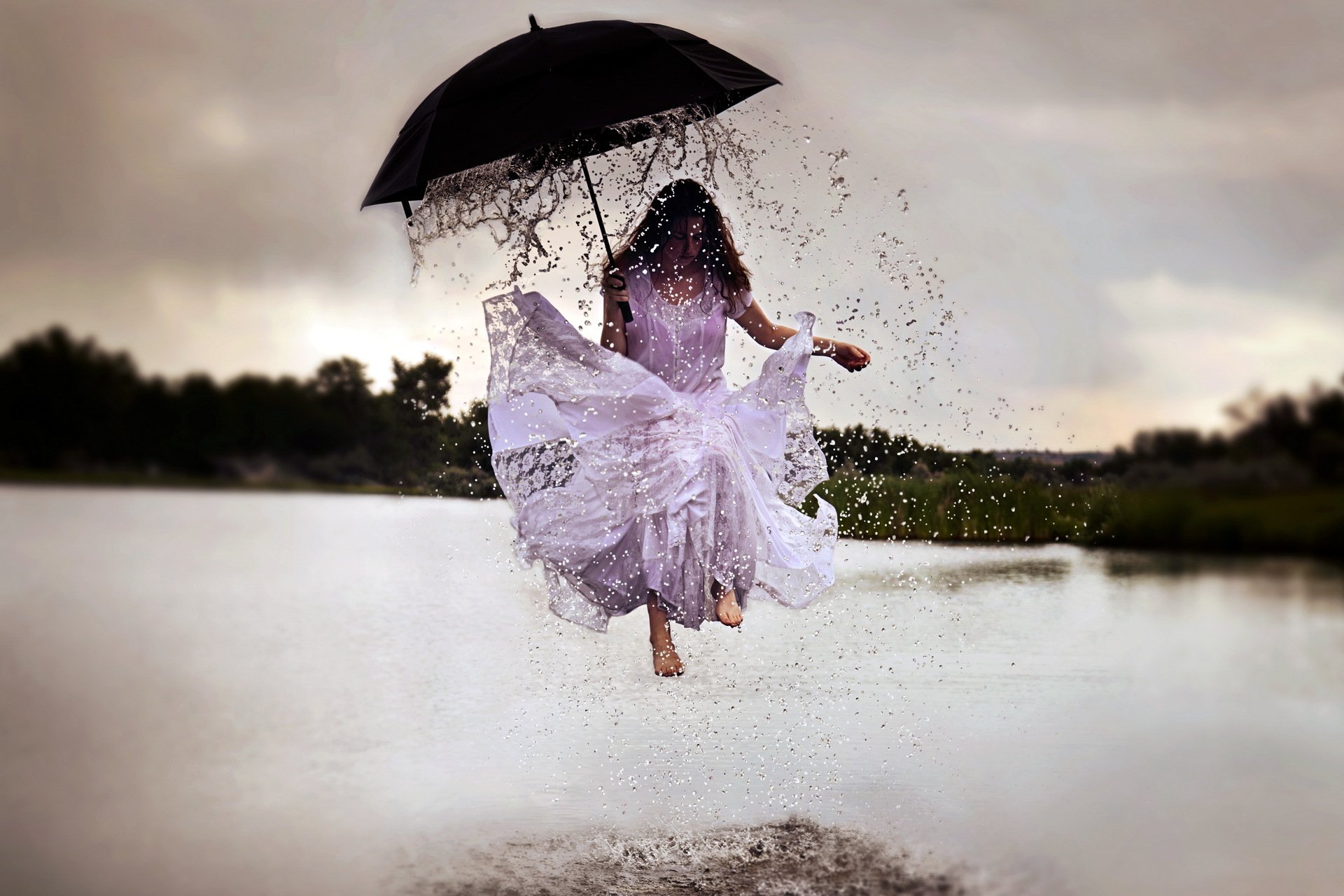 HD wallpaper rainy day surrealism dream rain fine art photography