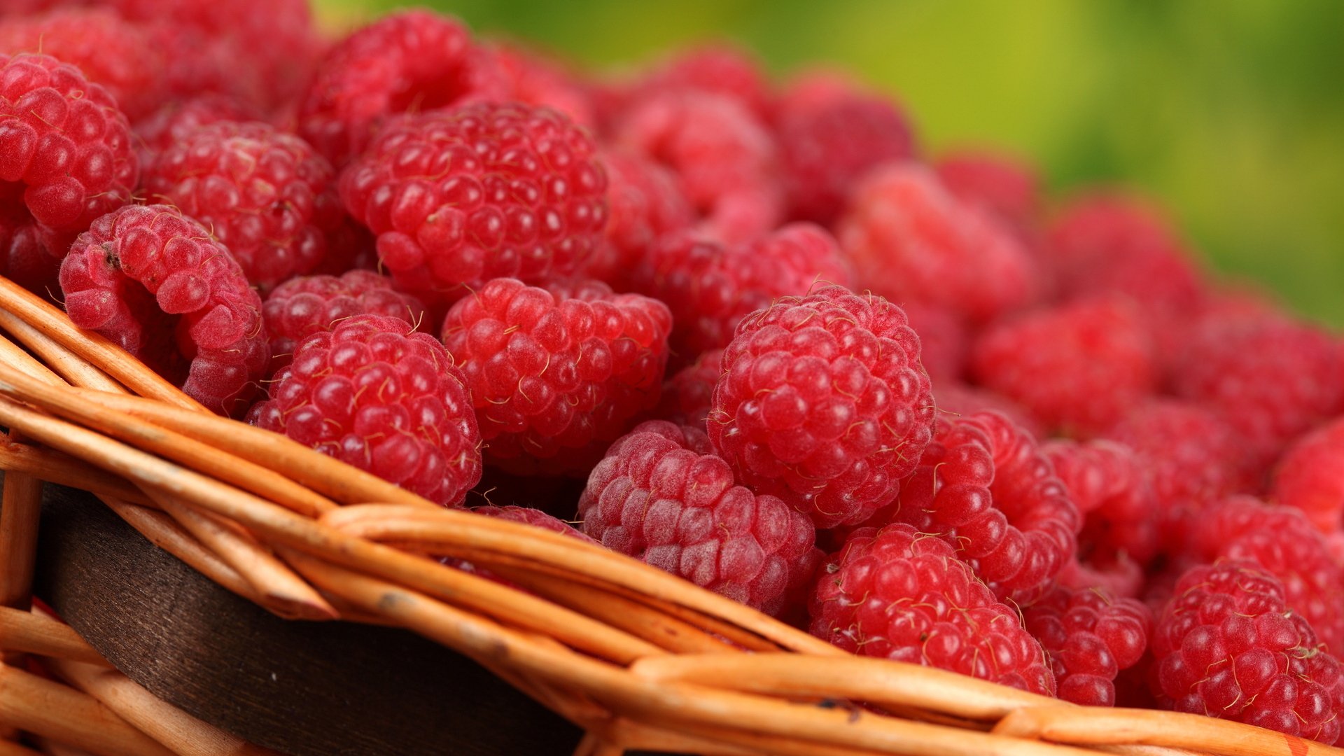 delicious berries raspberry basket close up
