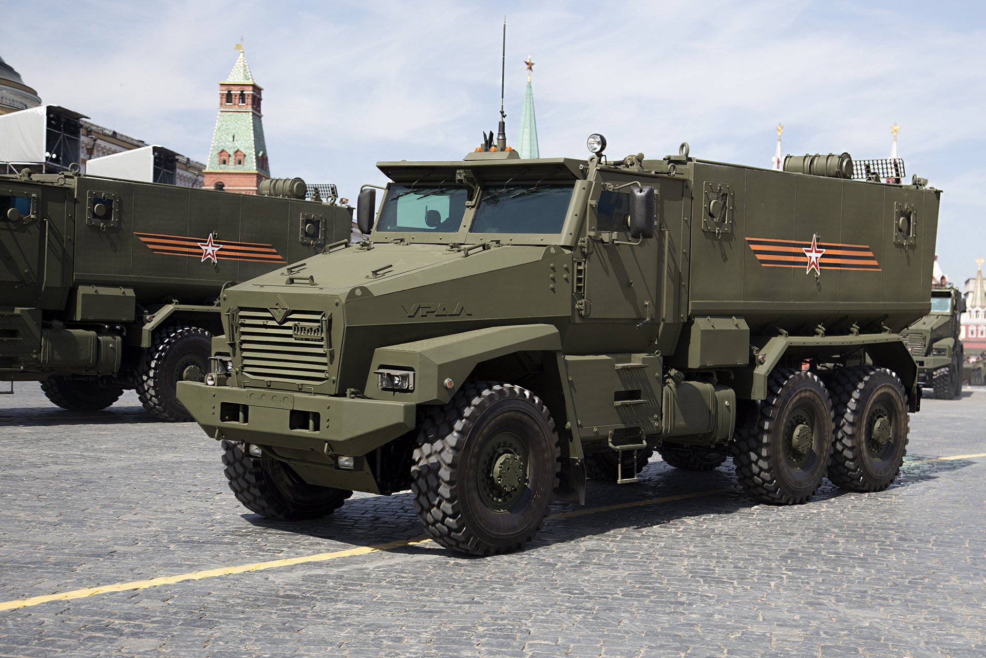 HD wallpaper ural- 63095 armored car family 