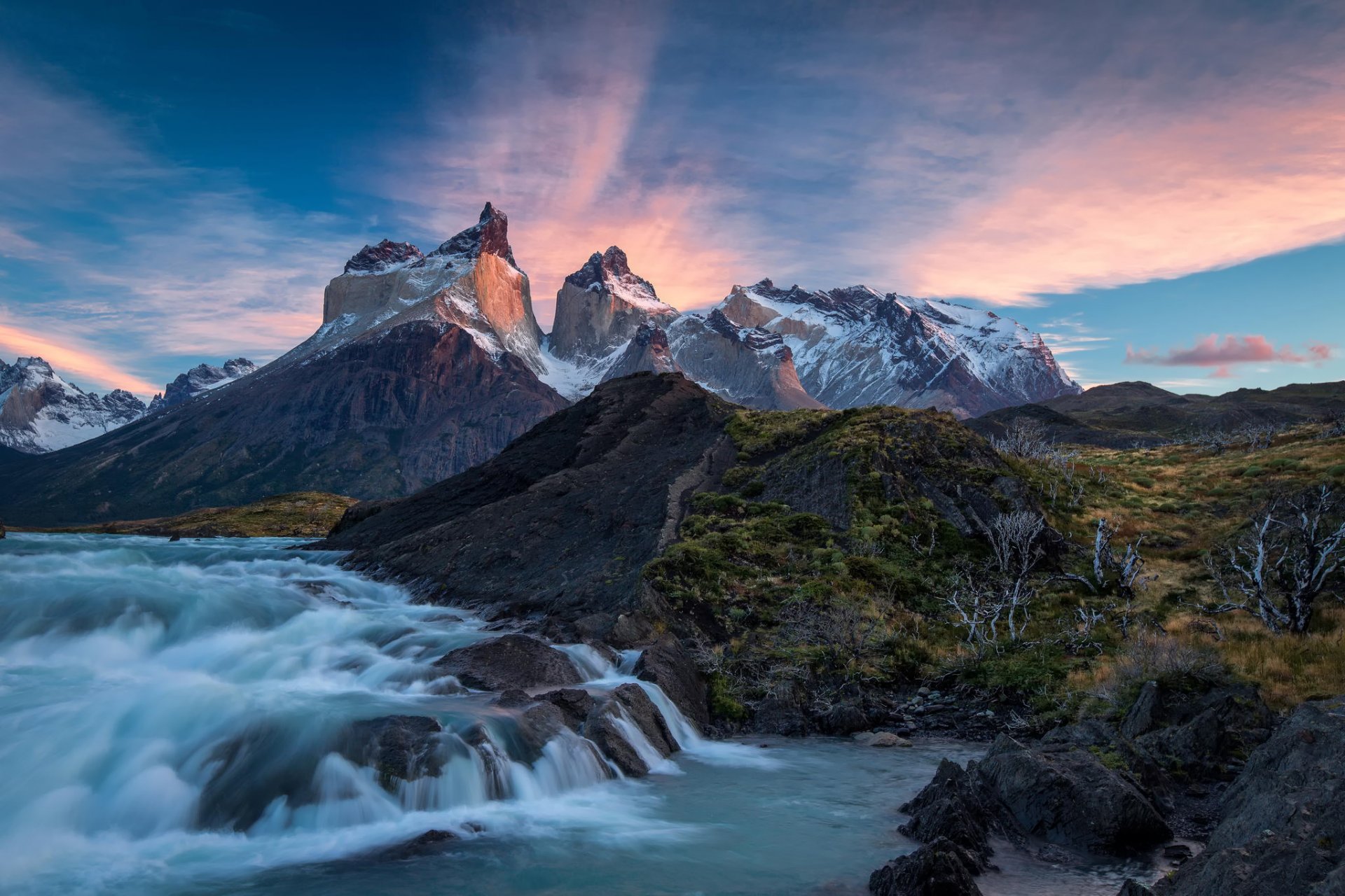 Hd Wallpaper Chile Torres Del Paine Patagonia National Park Mountain