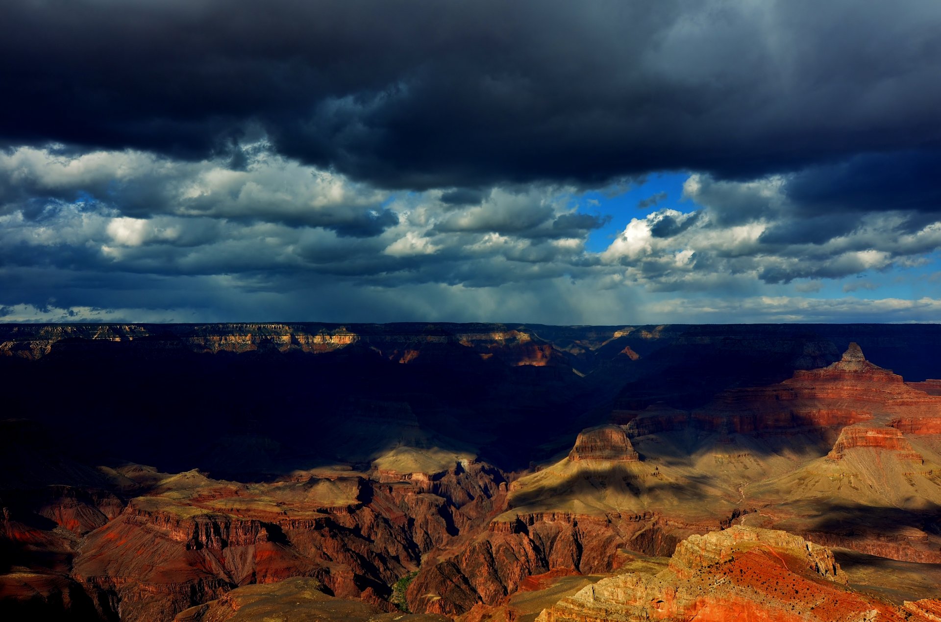 grand canyon clouds shadow